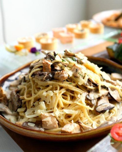 Truffle Mushroom Spaghetti