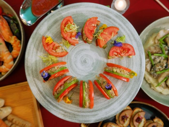 Crab Meat , Avocado & Tomato Stack