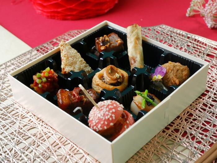 Warm Canapes Box with 9 Canapes