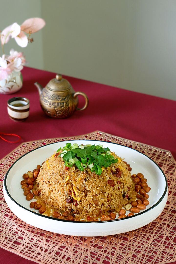 Sticky Rice with Chinese Jinhau Ham & Chinese Sausage