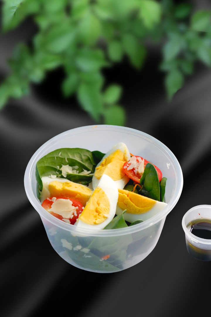Boiled Egg & Spinach Cup