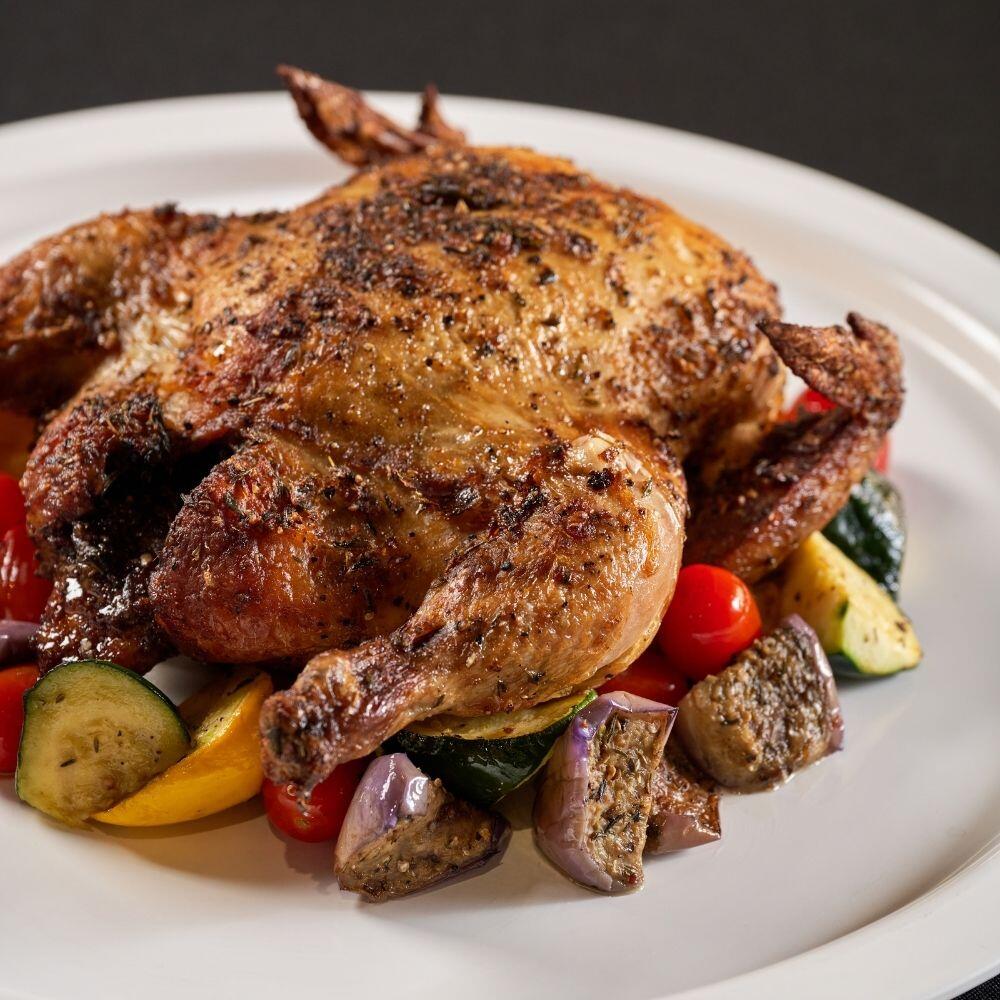 Roasted Chicken with Rosemary Sauce
