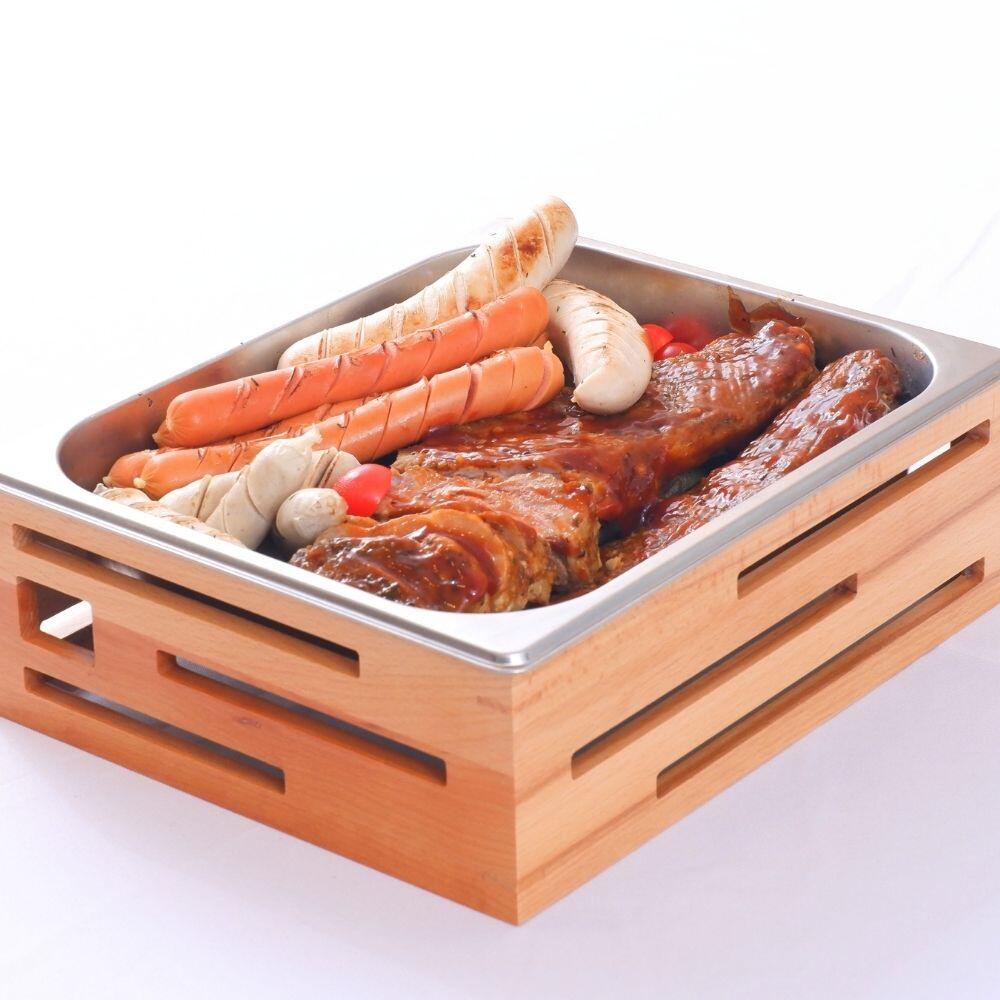 Meat Lover Platter_ Roasted Baby Pork Ribs and Sausage Platter (Pork & Beef) with BBQ Sauce