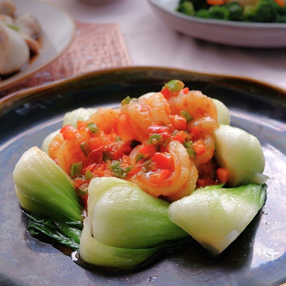 Dry Braised Prawns with Chili Sauce