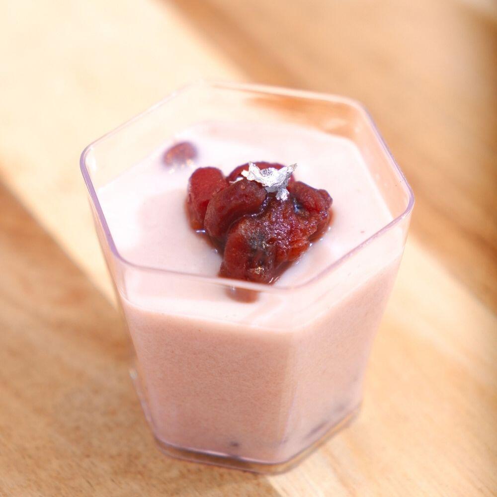 Mini Coconut Milk & Red Bean Pudding Cup
