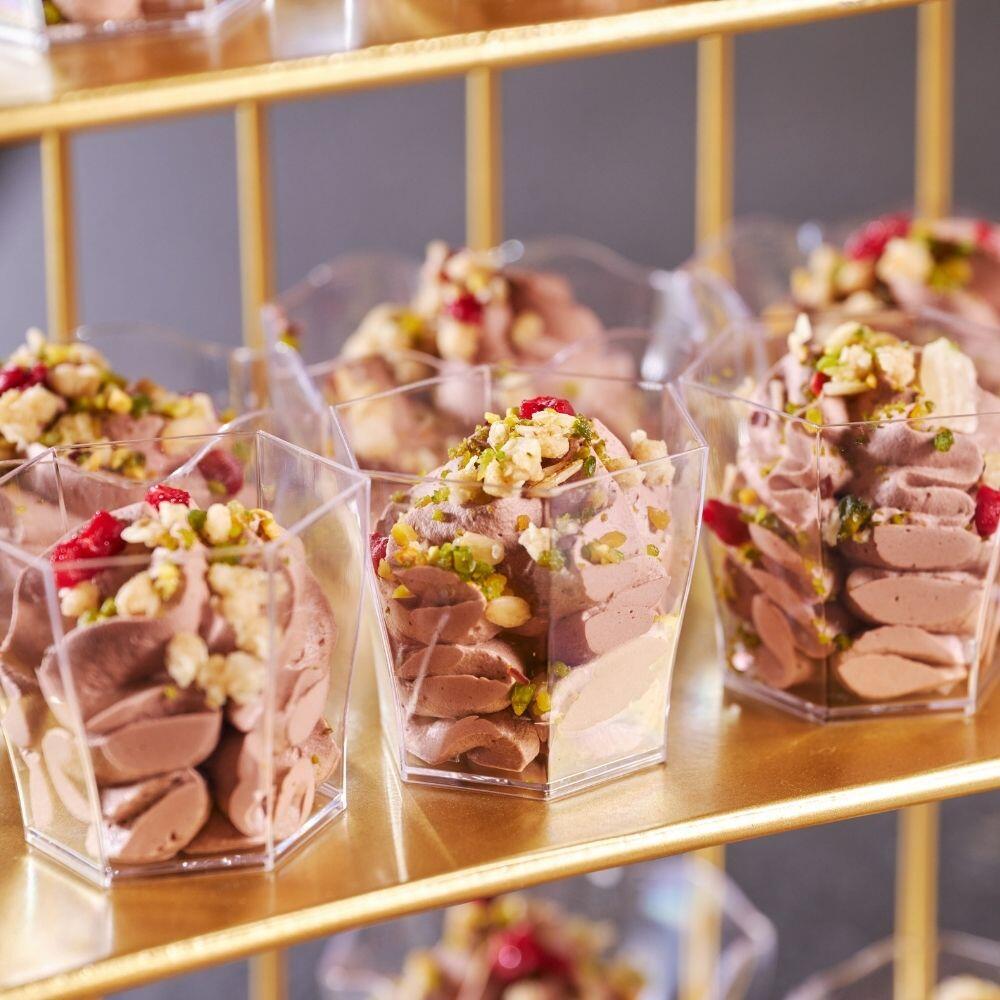 Mini Chocolate Mousse Cup with Pistachio & Granola