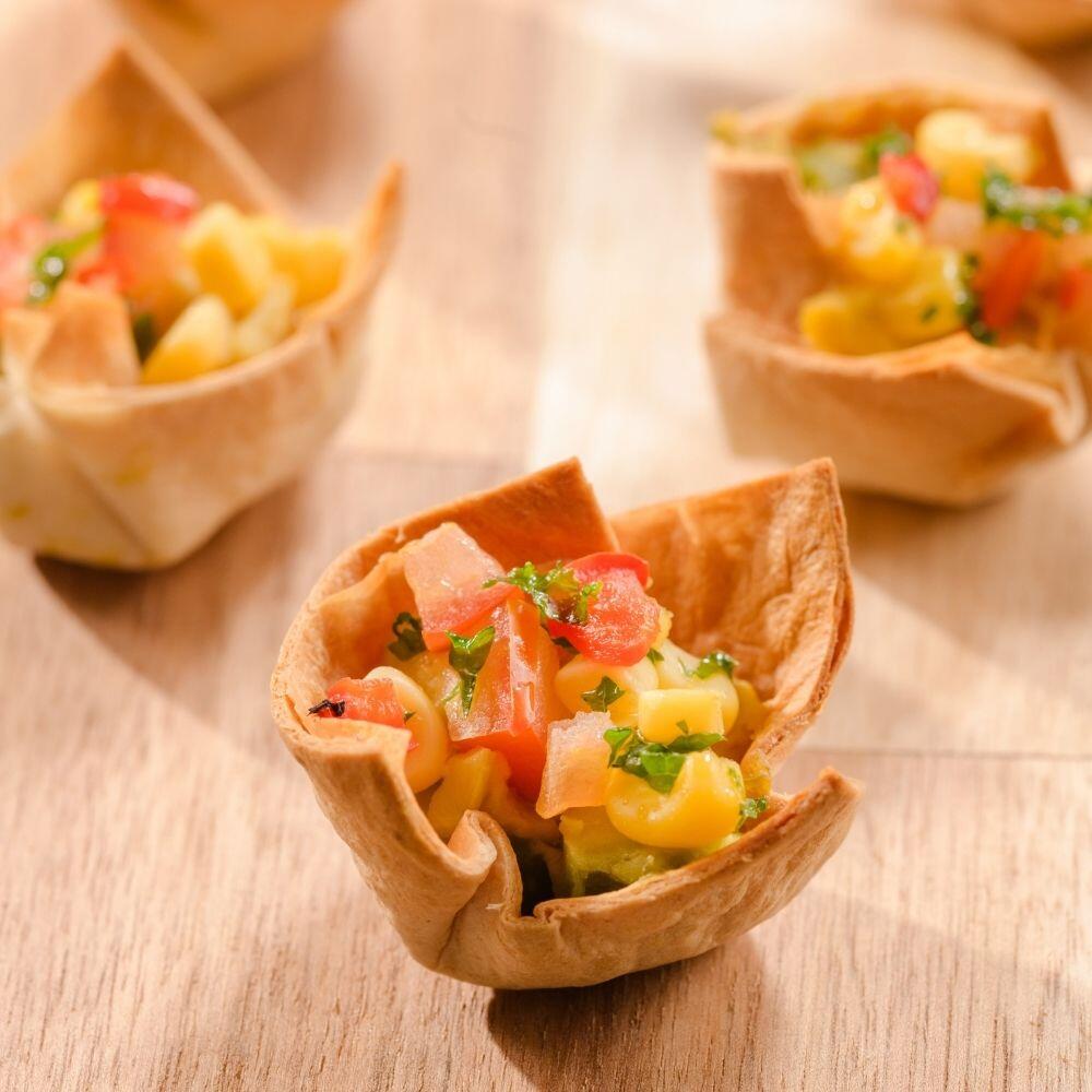 Taco Cup with Avocado & Sweet Corn