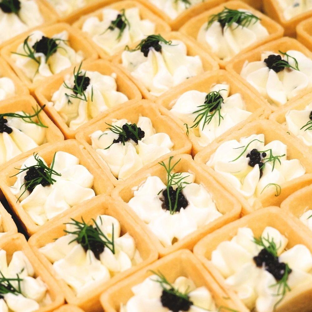 Cream Cheese Tart with Caviar