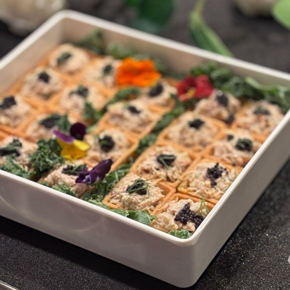 Crab Meat Tart with Caviar